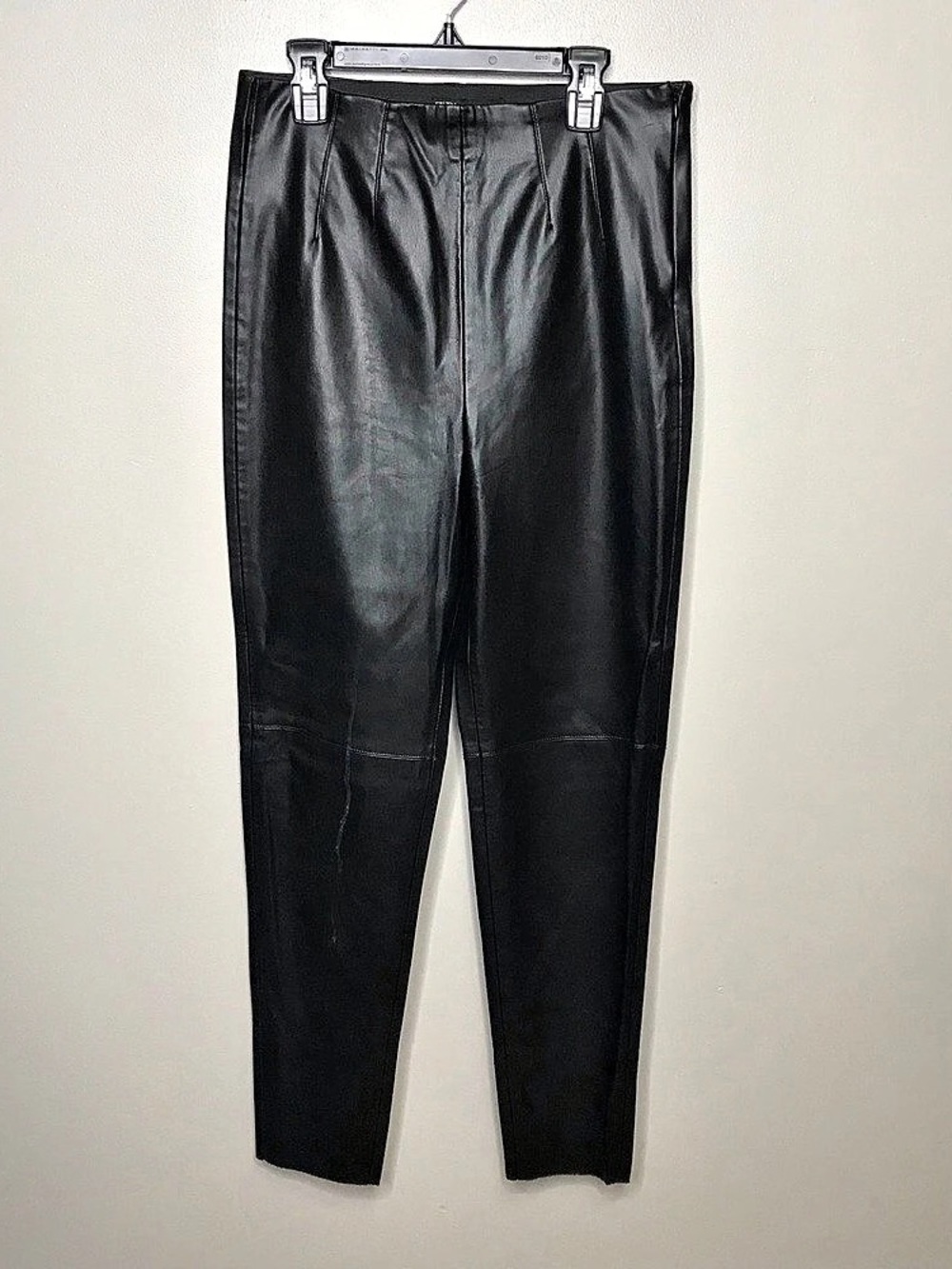 Zara Faux Leather Skinny Pants Black Size Medium